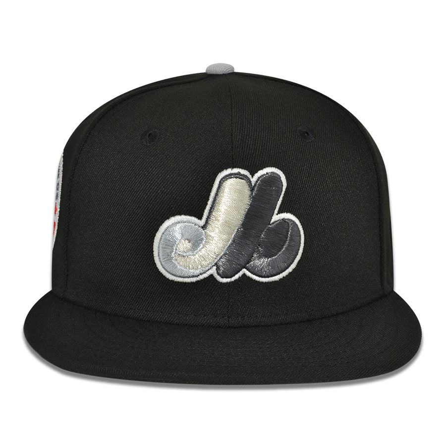 Montreal Expos "EVERYDAY EXPOS" Exclusive New Era 59Fifty Fitted Hat - Black