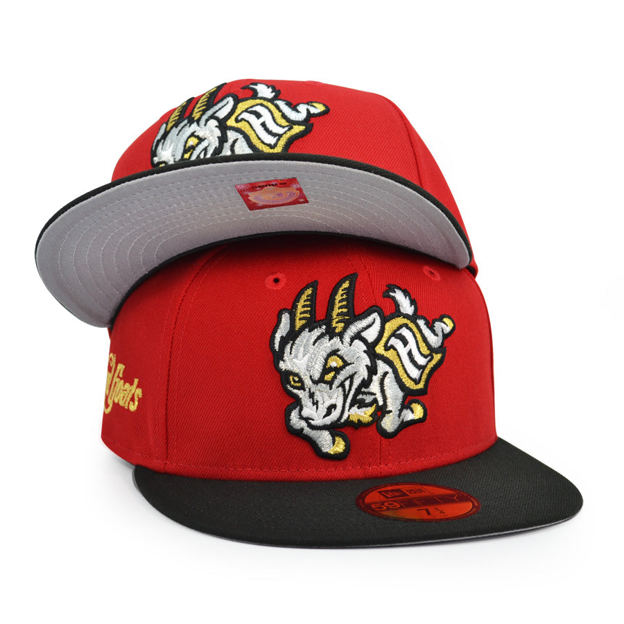 Hartford Yard Goats MILB Exclusive New Era 59Fifty Fitted Hat - Red/Black