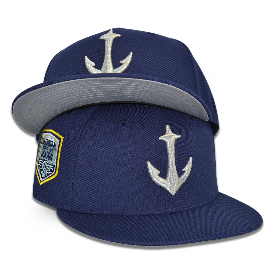 Seattle Kraken "CAP'N KRAKEN" Exclusive New Era 59Fifty Fitted Hat - Navy