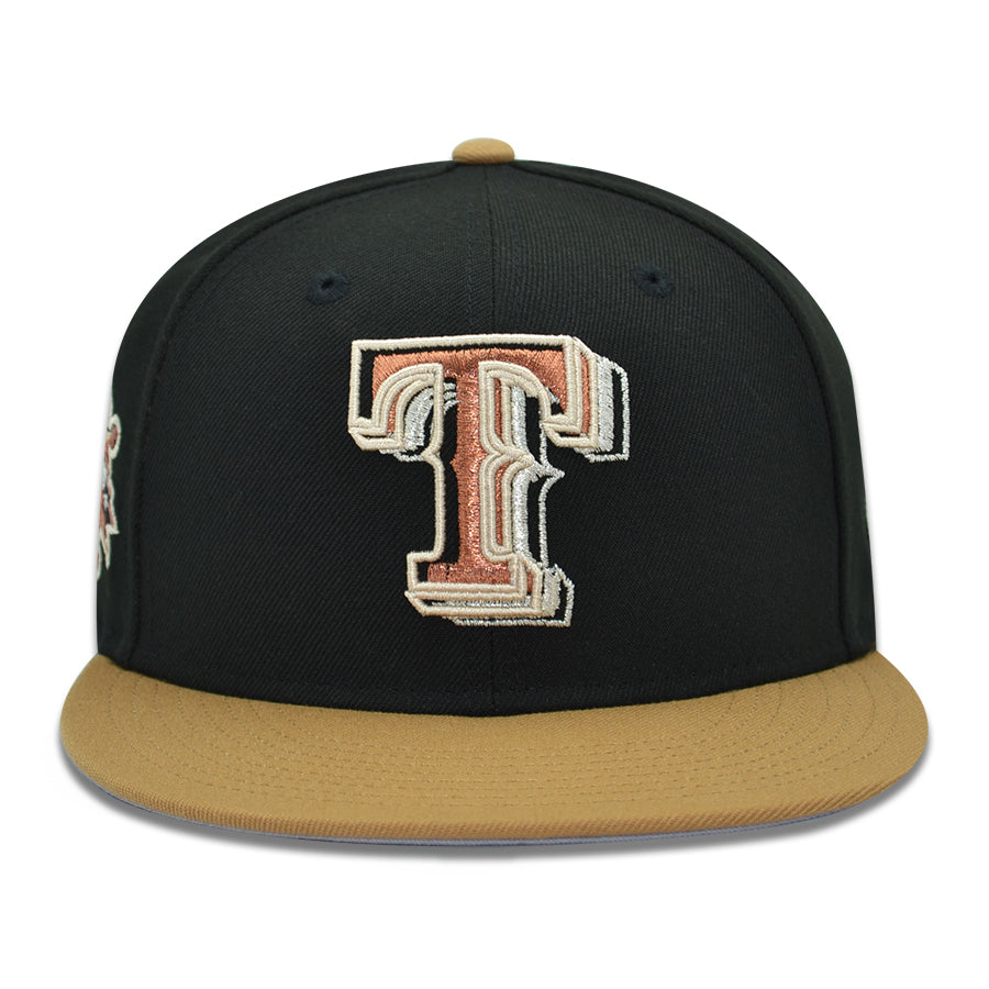 Texas Rangers "TRES LECHES" Exclusive New Era 59Fifty Fitted Hat - Black/Wheat