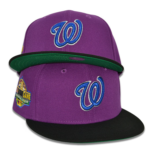 Washington Nationals "WARIO" Exclusive New Era 59Fifty Fitted Hat - Sparkling Grape/Black
