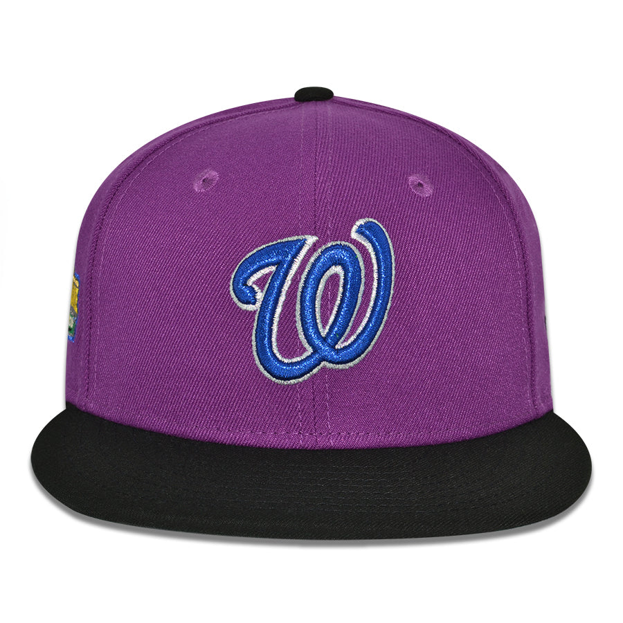 Washington Nationals "WARIO" Exclusive New Era 59Fifty Fitted Hat - Sparkling Grape/Black