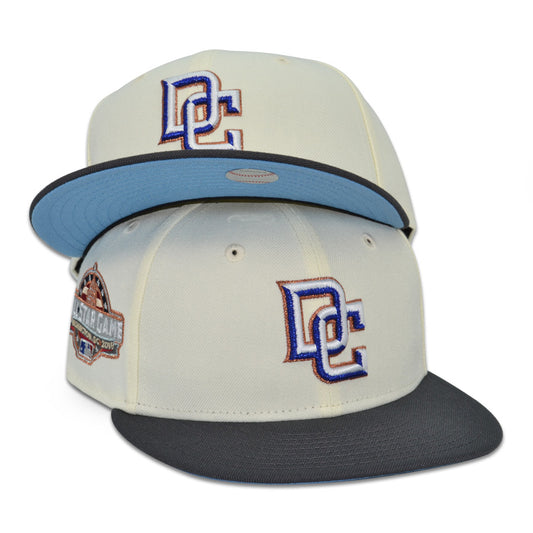 Washington Nationals DC "DA CAPO" Exclusive New Era 59Fifty Fitted Hat - Chrome/Graphite