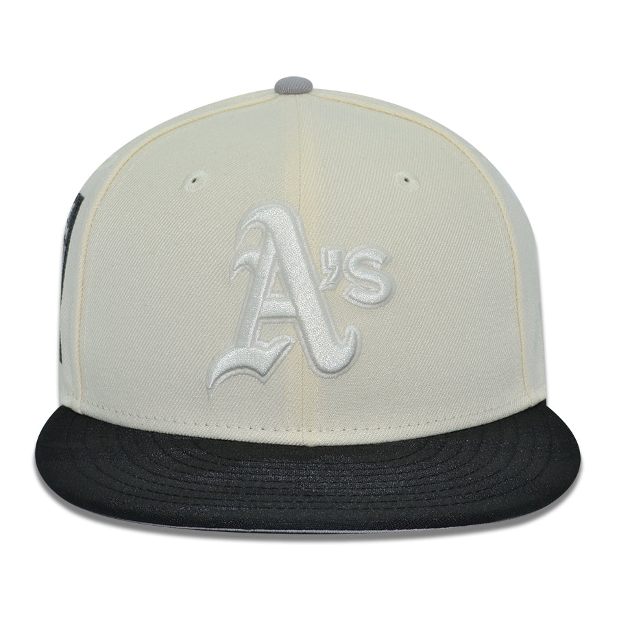Oakland Athletics "THE ARNOLD" Exclusive New Era 59Fifty Fitted Hat - Chrome/Black
