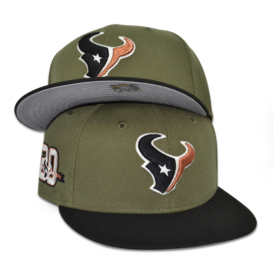 Houston Texans"HERMANN PARK" Exclusive New Era 59Fifty Fitted Hat - Olive/Black