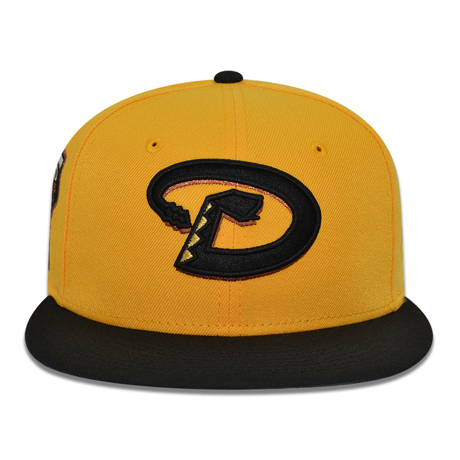 Arizona Diamondbacks "WINGED DRAGON" Exclusive New Era 59Fifty Fitted Hat - Canary Yellow/Black
