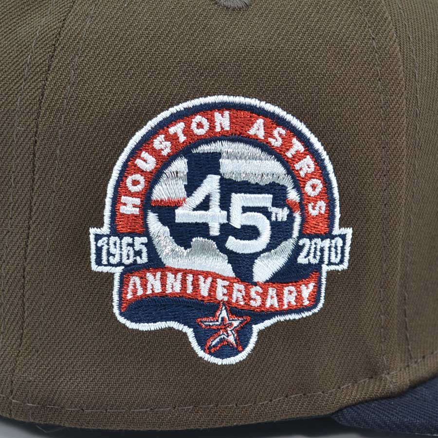 Houston Astros 45th Anniversary Exclusive New Era 59Fifty Fitted Hat - Walnut/Navy