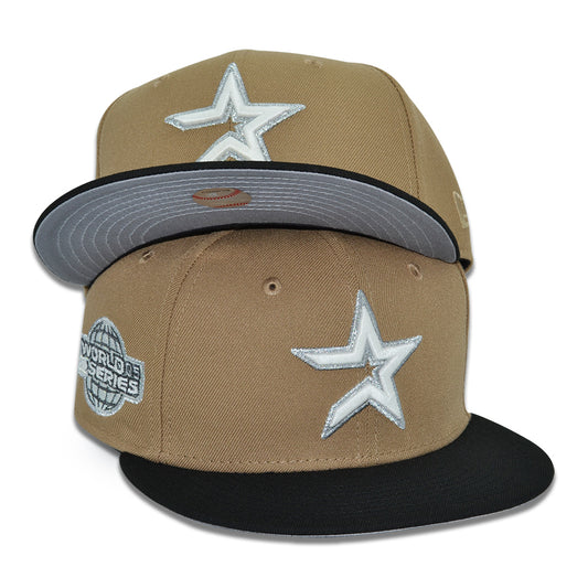 Houston Astros "COZYHARTT" Exclusive New Era 59Fifty Fitted Hat - Khaki/Black