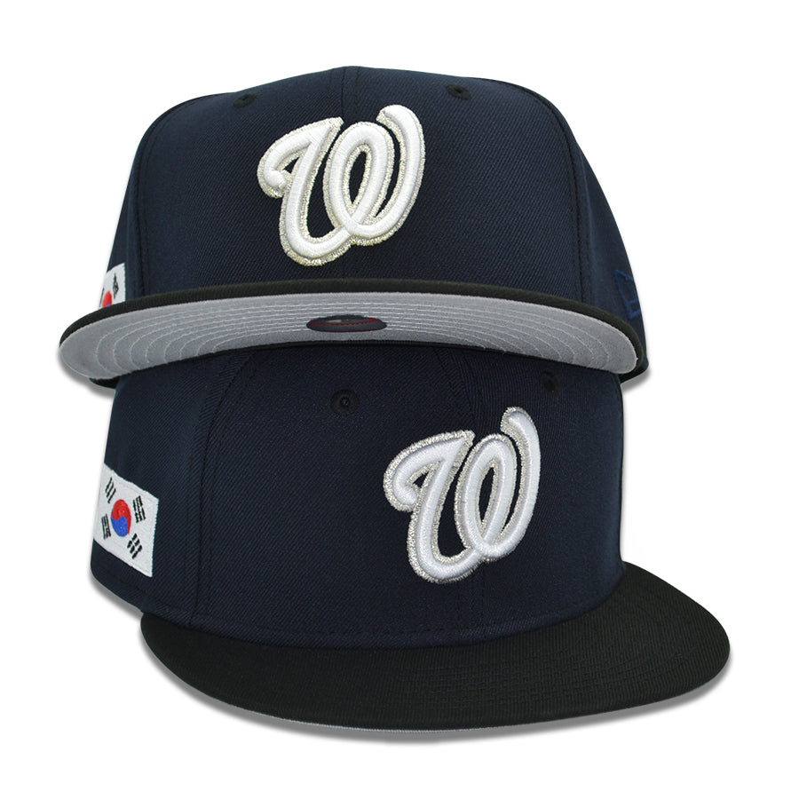 Washington Nationals "WIN KOREA" Exclusive New Era 59Fifty Fitted Hat - Navy/Black