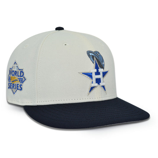 Houston Astros "HAT on HAT" Exclusive New Era 59Fifty Fitted Hat - Chrome/Navy
