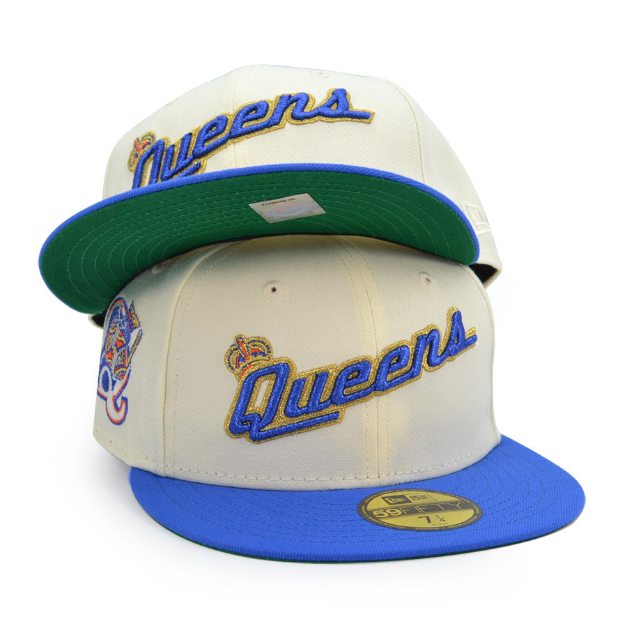 Queens City Kings MILB Exclusive New Era 59Fifty Fitted Hat - Chrome/Royal