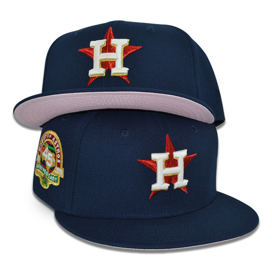 Houston Astros "BDAY DROP" Exclusive New Era 59Fifty Fitted Hat - Navy/Pinky UV