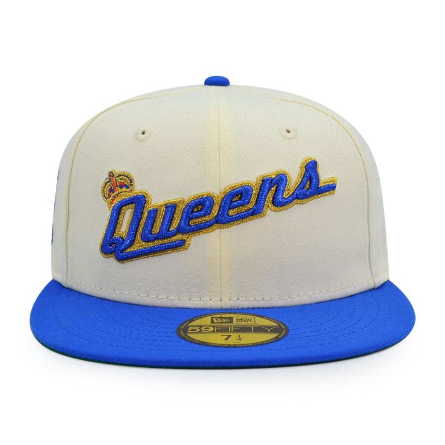 Queens City Kings MILB Exclusive New Era 59Fifty Fitted Hat - Chrome/Royal