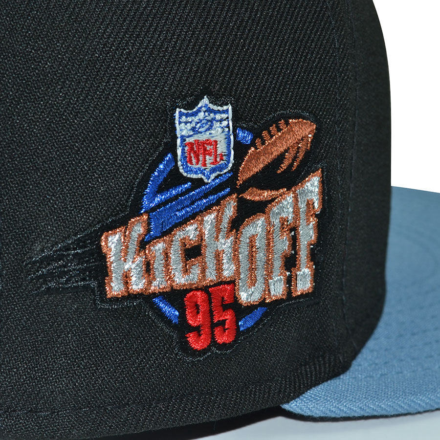 Dallas Cowboys "THE TRIPLET" Exclusive New Era 59Fifty Fitted Hat - Black/Faded Blue