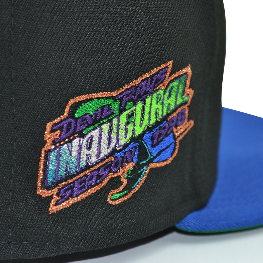 Tampa Bay Devil Rays "DARK WATER” Exclusive New Era 59Fifty Fitted Hat - Black/Light Royal