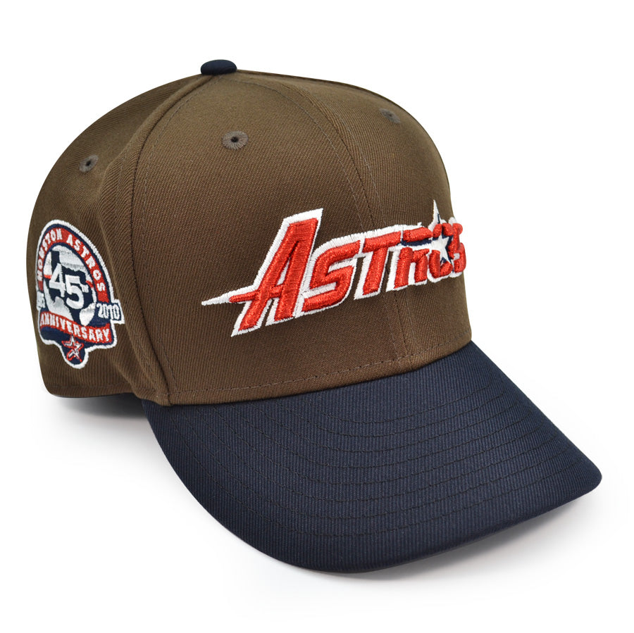 Houston Astros 45th Anniversary Exclusive New Era 59Fifty Fitted Hat - Walnut/Navy