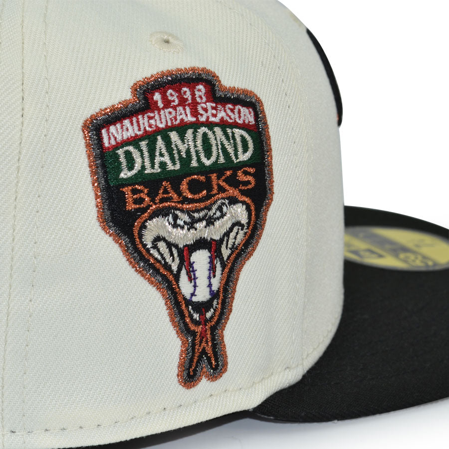 Arizona Diamondbacks "WHAT THE DAY BACKS??!!" Exclusive New Era 59Fifty Fitted Hat - Chrome/Black