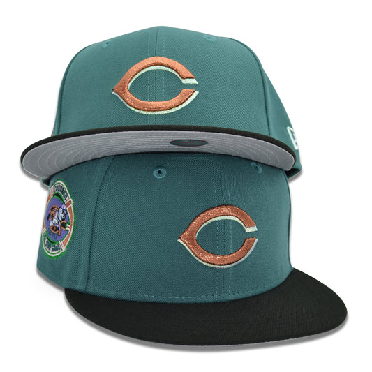 Cincinnati Reds "BABY CARTER" Exclusive New Era 59Fifty Fitted Hat - Pine Needle/Black