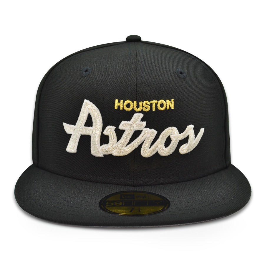 Houston Astros "SWISHA SCRIPT" Exclusive New Era 59Fifty Fitted Hat - Black