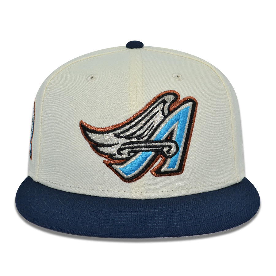 Anaheim Angels "CLOUD NINE" Exclusive New Era 59Fifty Fitted Hat -Chrome/Oceanside