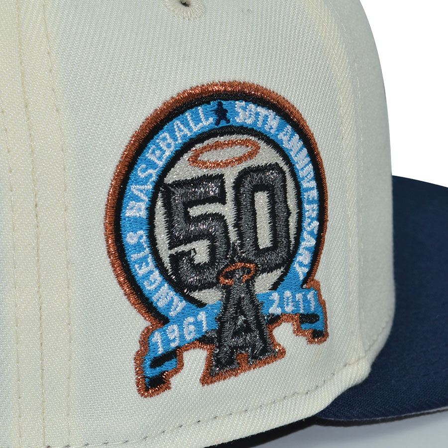 Anaheim Angels "CLOUD NINE" Exclusive New Era 59Fifty Fitted Hat -Chrome/Oceanside