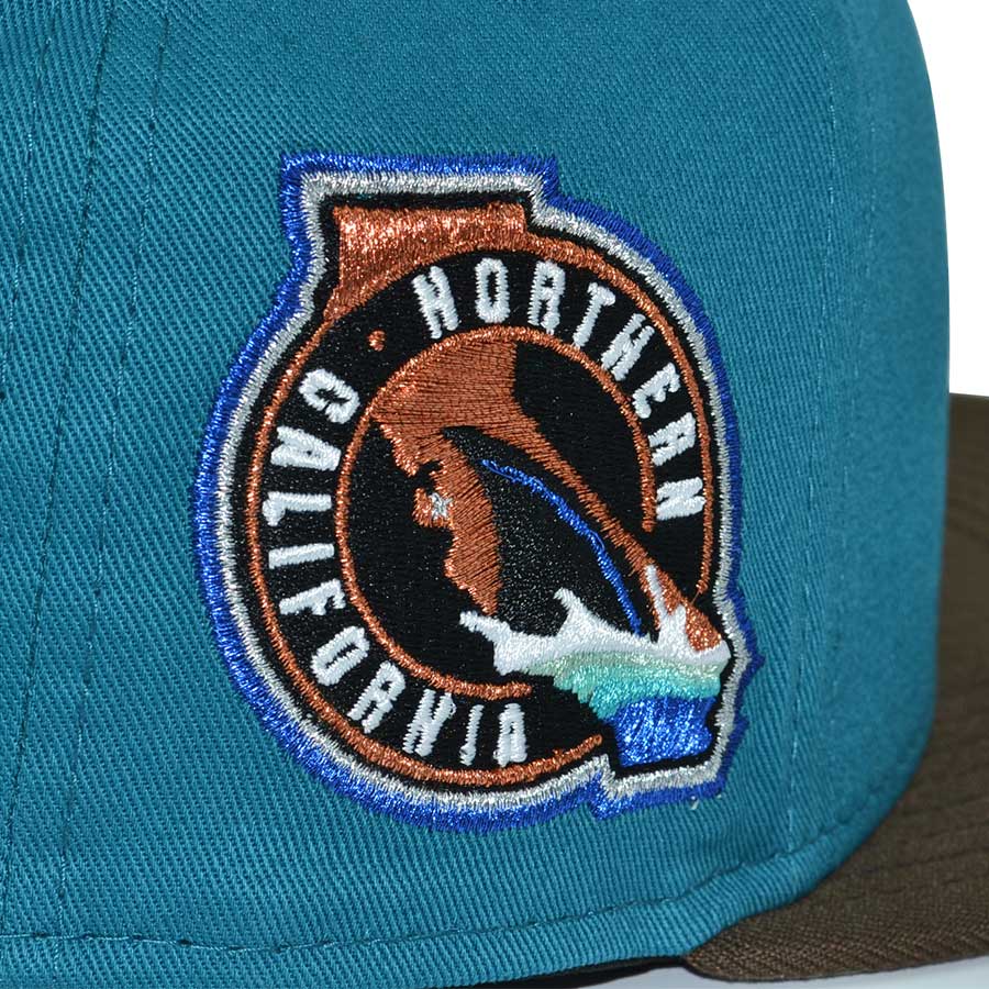 San Jose Sharks "ABYSS" Exclusive New Era 59Fifty Fitted Hat - Teal/Walnut