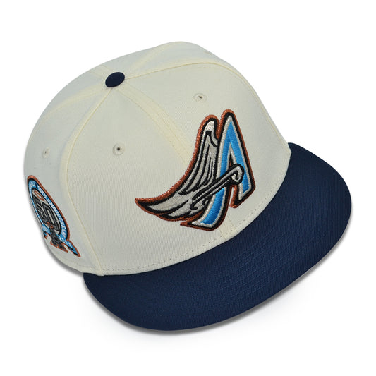Anaheim Angels "CLOUD NINE" Exclusive New Era 59Fifty Fitted Hat -Chrome/Oceanside