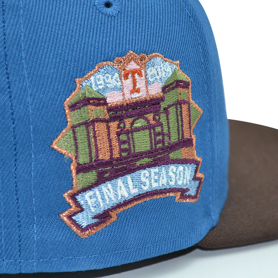 Texas Rangers "TERABITHIA" Exclusive New Era 59Fifty Fitted Hat - Seashore Blue/Walnut