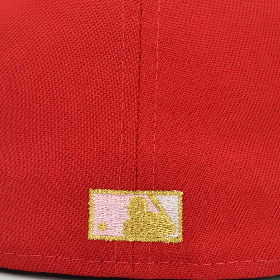 Atlanta Braves 1999 WORLD SERIES Exclusive New Era 59Fifty Fitted Hat - Red Pinky