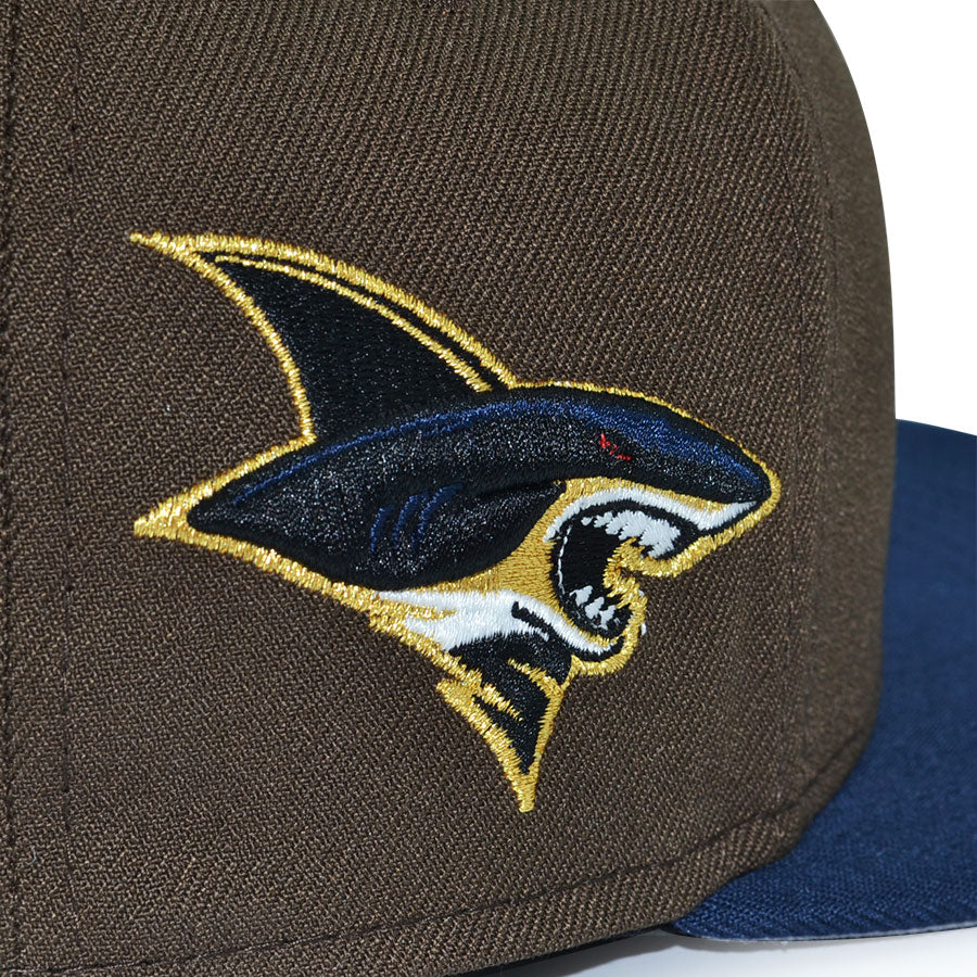 San Jose Shark "STREET SHARKS" Exclusive New Era 59Fifty Fitted Hat - Walnut/Oceanside
