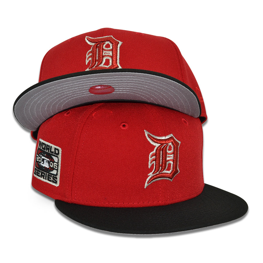 Detroit Tigers "FINALLY FAMOUS" Exclusive New Era 59Fifty Fitted Hat - Scarlet/Black