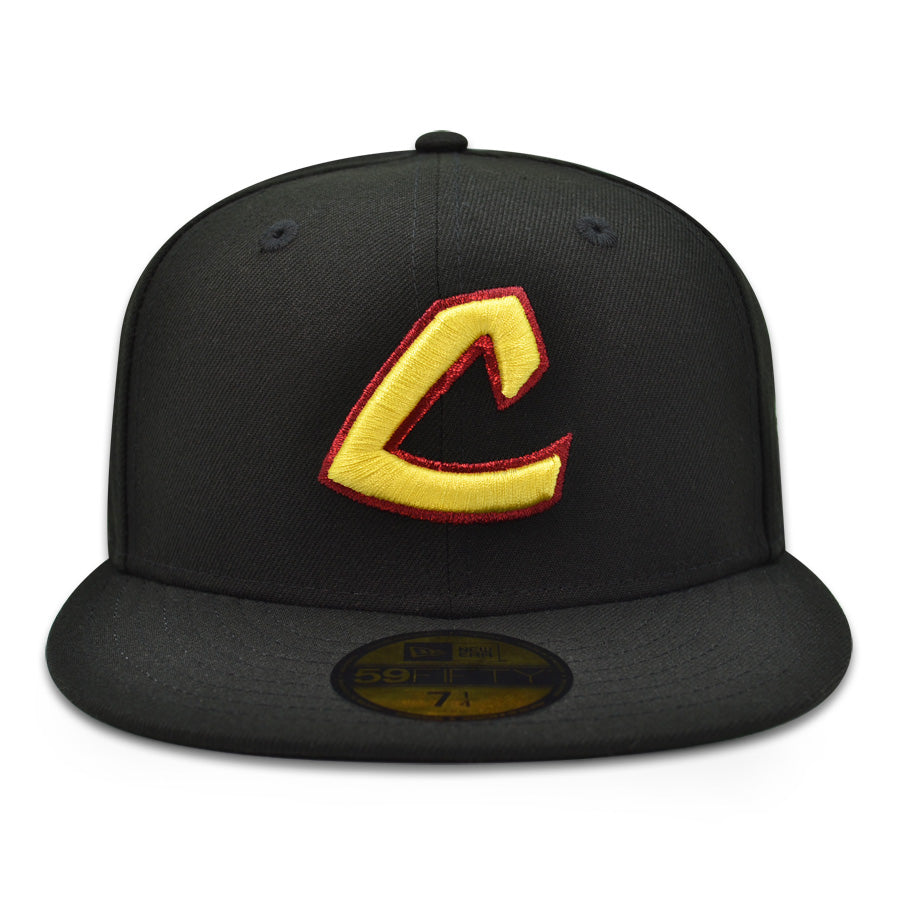 Cleveland "CONTRA" Indians Exclusive New Era 59Fifty Fitted Hat - Black
