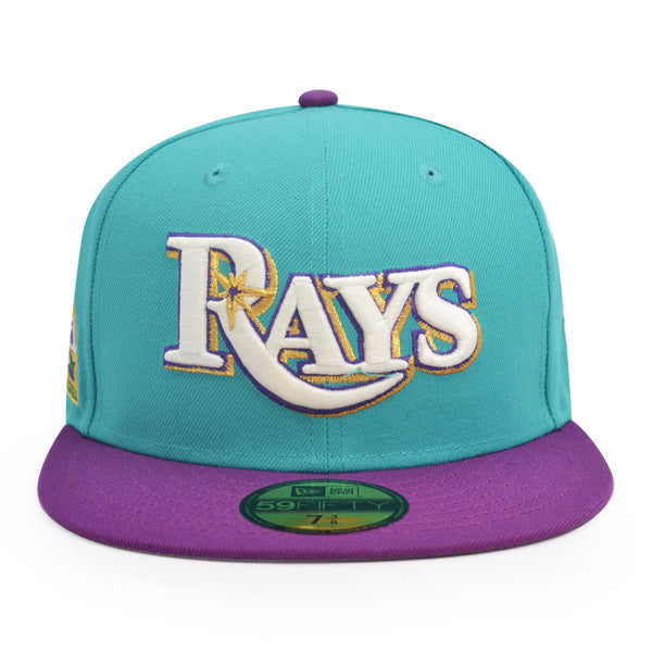 Tampa Bay Rays TROPICANA FIELD Exclusive New Era 59Fifty Fitted Hat - Teal/Grape