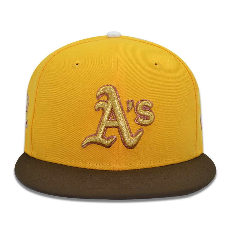 Oakland Athletics "ZENITSU" Exclusive New Era 59Fifty Fitted Hat - A Gold/Walnut