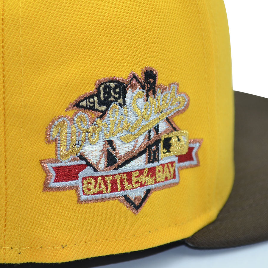 Oakland Athletics "ZENITSU" Exclusive New Era 59Fifty Fitted Hat - A Gold/Walnut