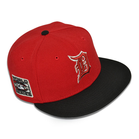 Detroit Tigers "FINALLY FAMOUS" Exclusive New Era 59Fifty Fitted Hat - Scarlet/Black