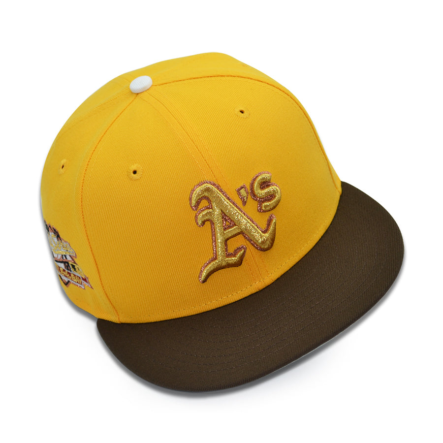 Oakland Athletics "ZENITSU" Exclusive New Era 59Fifty Fitted Hat - A Gold/Walnut