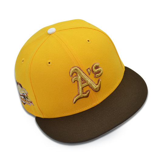 Oakland Athletics "ZENITSU" Exclusive New Era 59Fifty Fitted Hat - A Gold/Walnut