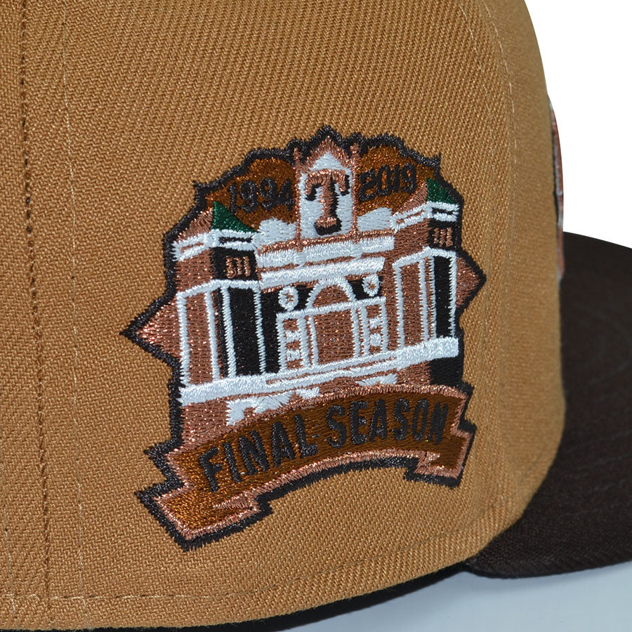 Texas Rangers "BIGGER IN TEXAS" Exclusive New Era 59Fifty Fitted Hat - Bronze/Burntwood