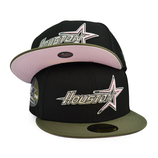 Houston Astros 35 YEARS Exclusive New Era 59Fifty Fitted Hat - Black/Olive