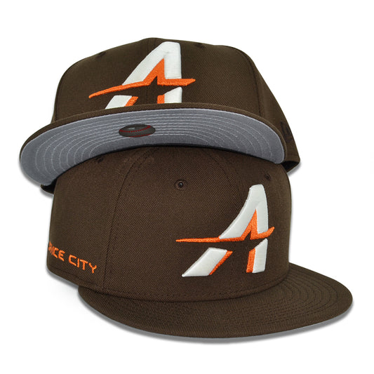Houston Astros "CYBER CITY CONNECT" Exclusive New Era 59Fifty Fitted Hat - Walnut