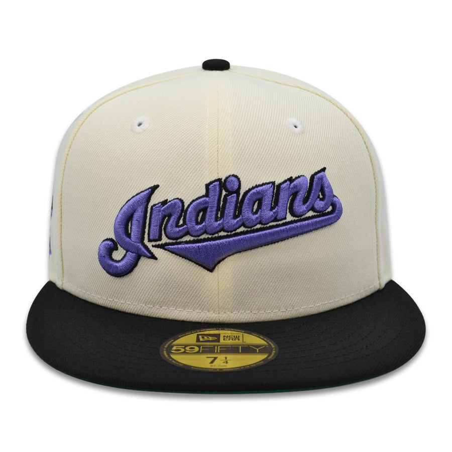 Cleveland Indians JACOBS FIELD 1994 Exclusive New Era 59Fifty Fitted Hat - Chrome/Black