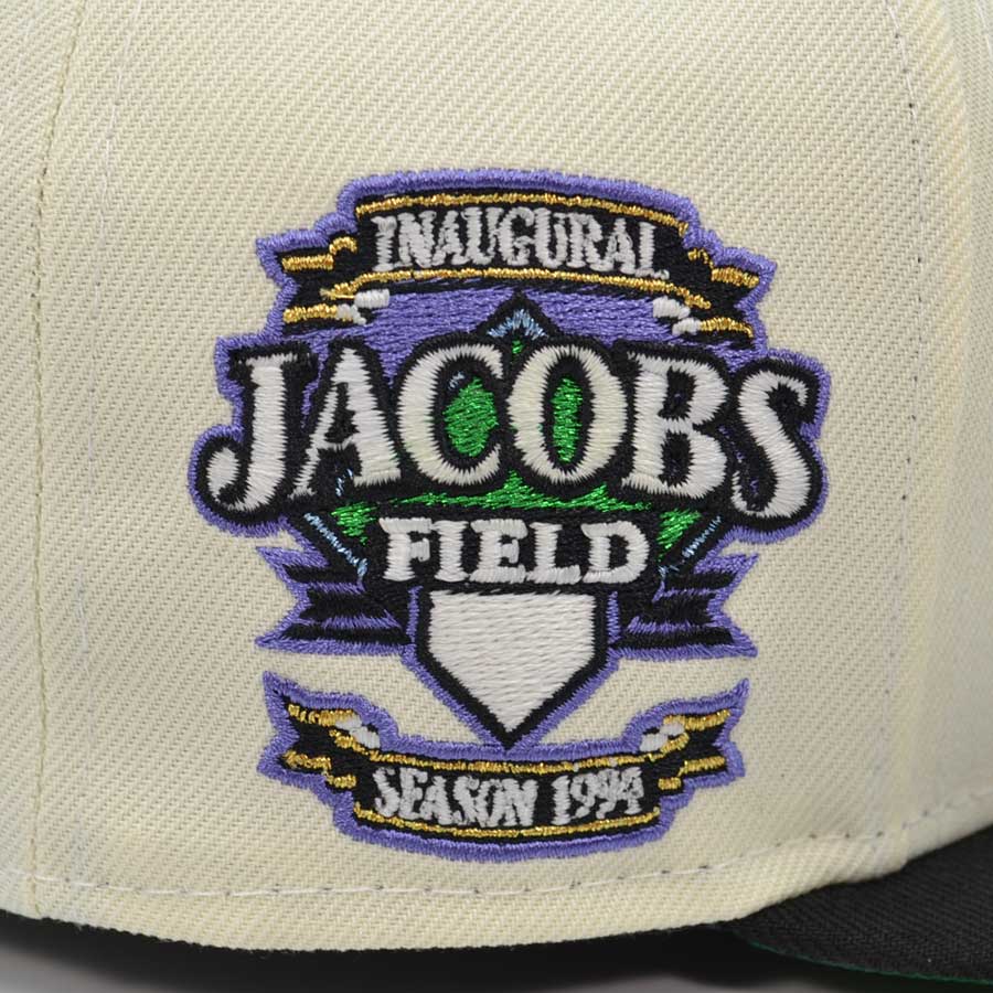 Cleveland Indians JACOBS FIELD 1994 Exclusive New Era 59Fifty Fitted Hat - Chrome/Black