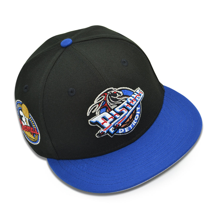 Detroit Pistons "MOTOR CITY MAYHEM" Exclusive New Era 59Fifty Fitted Hat - Black/Royal