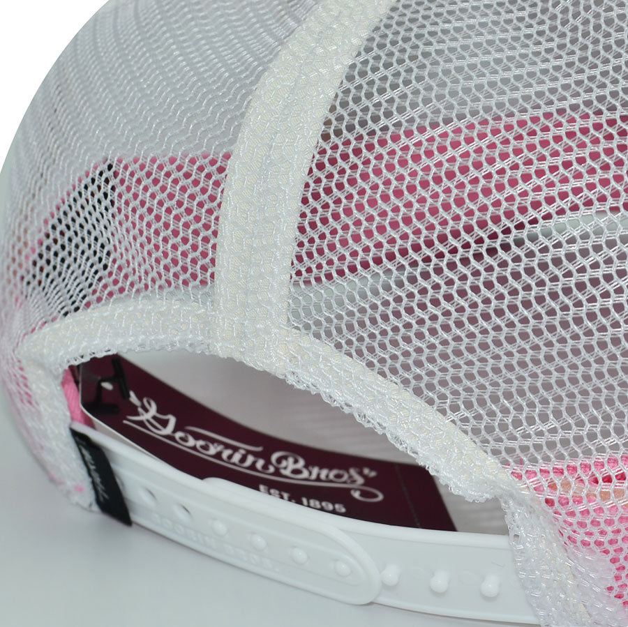 THE "DO DO DOO DOO" BABY SHARK Goorin Bros Mesh Trucker Youth Snapback Hat - Teal/White/Pink