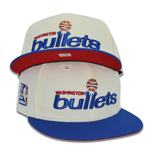 Washington Bullets "THE DISTRICT" Exclusive New Era 59Fifty Fitted Hat - Chrome/Royal