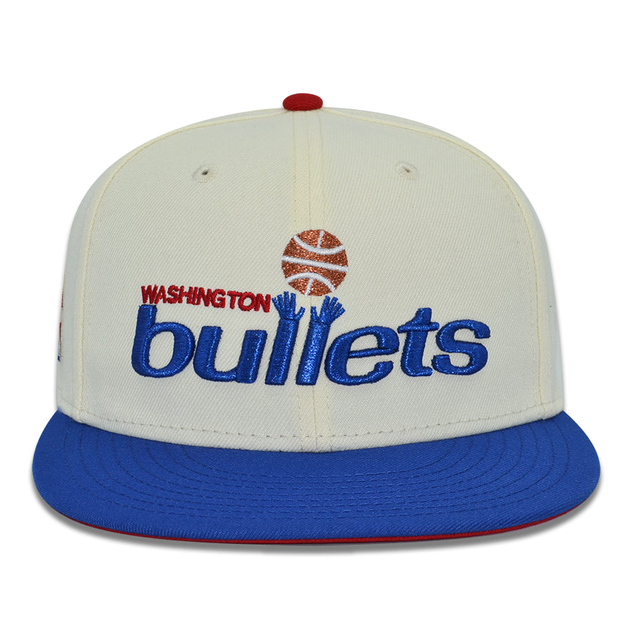 Washington Bullets "THE DISTRICT" Exclusive New Era 59Fifty Fitted Hat - Chrome/Royal