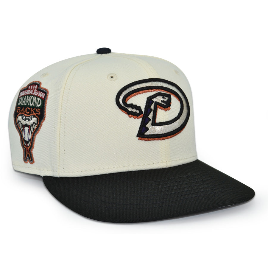 Arizona Diamondbacks "WHAT THE DAY BACKS??!!" Exclusive New Era 59Fifty Fitted Hat - Chrome/Black