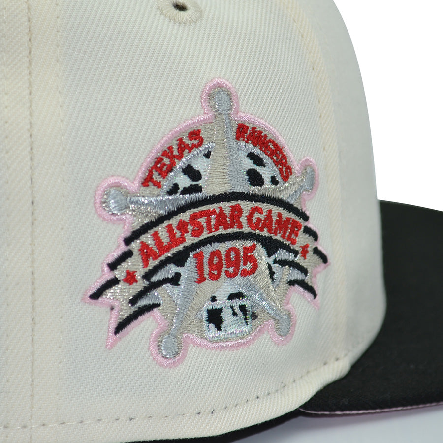Texas Rangers "TIPSY" Exclusive New Era 59Fifty Fitted Hat - Chrome/Black Pinky