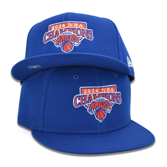 New York Knicks 2026 NBA Champions New Era 9Fifty Snapback Hat - Royal